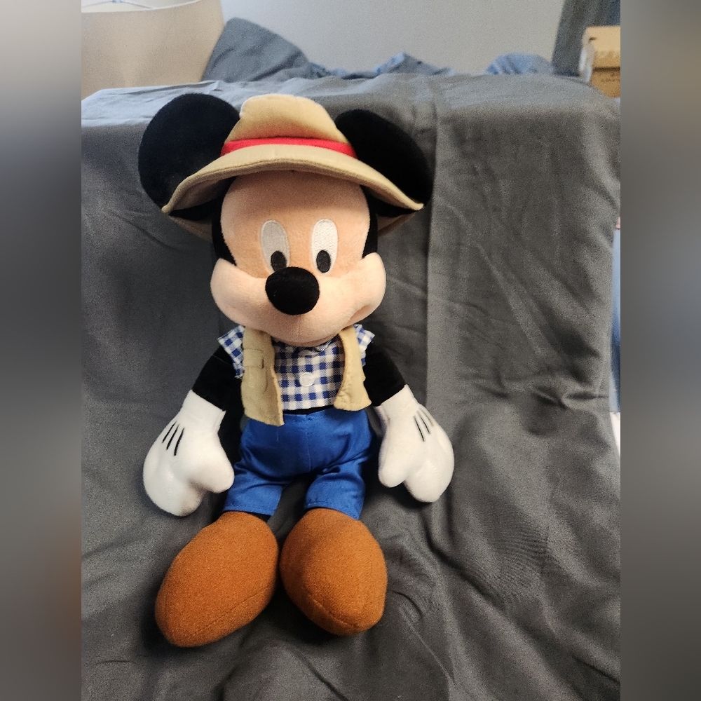 Disney Mickey Mouse Adventure Plush - Blue and Brown